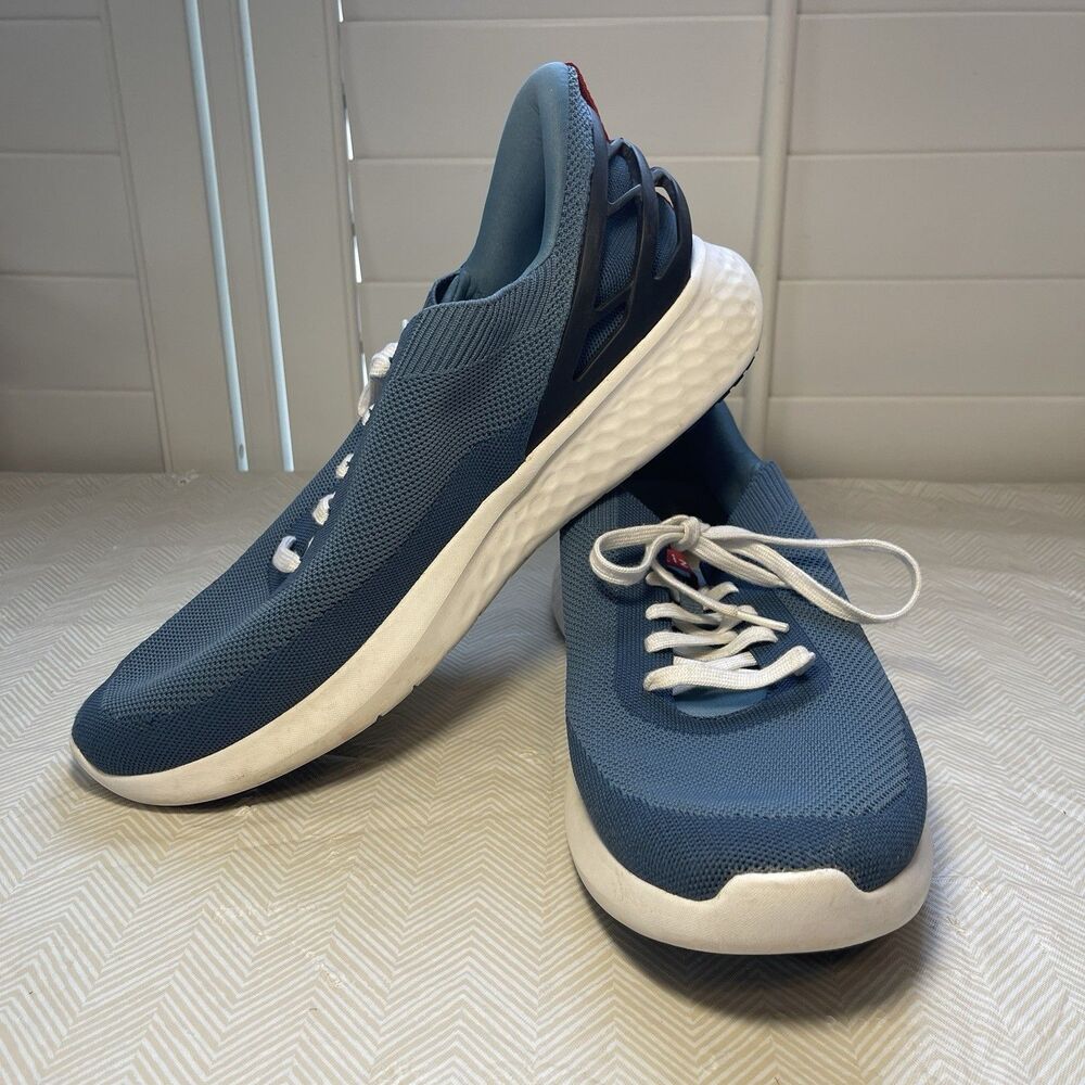 Kizik Athens Deep Sea Hands Free Lace Up Slip On Athletic Sneakers Men’s 13